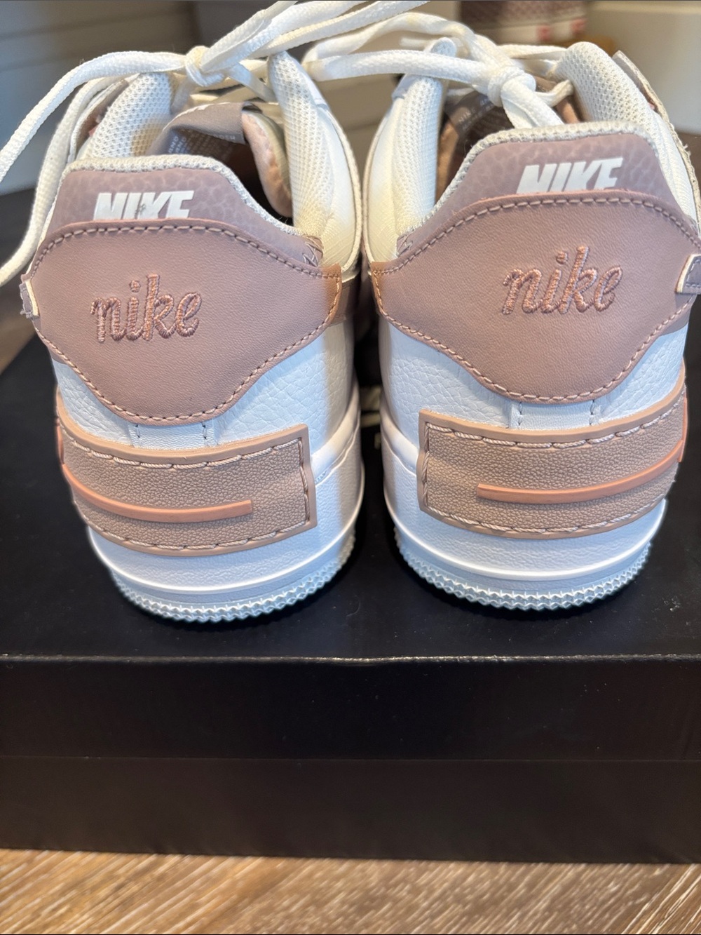 Nike Air Force 1 Low — White with Light Pink Accents - Picture 7 of 7